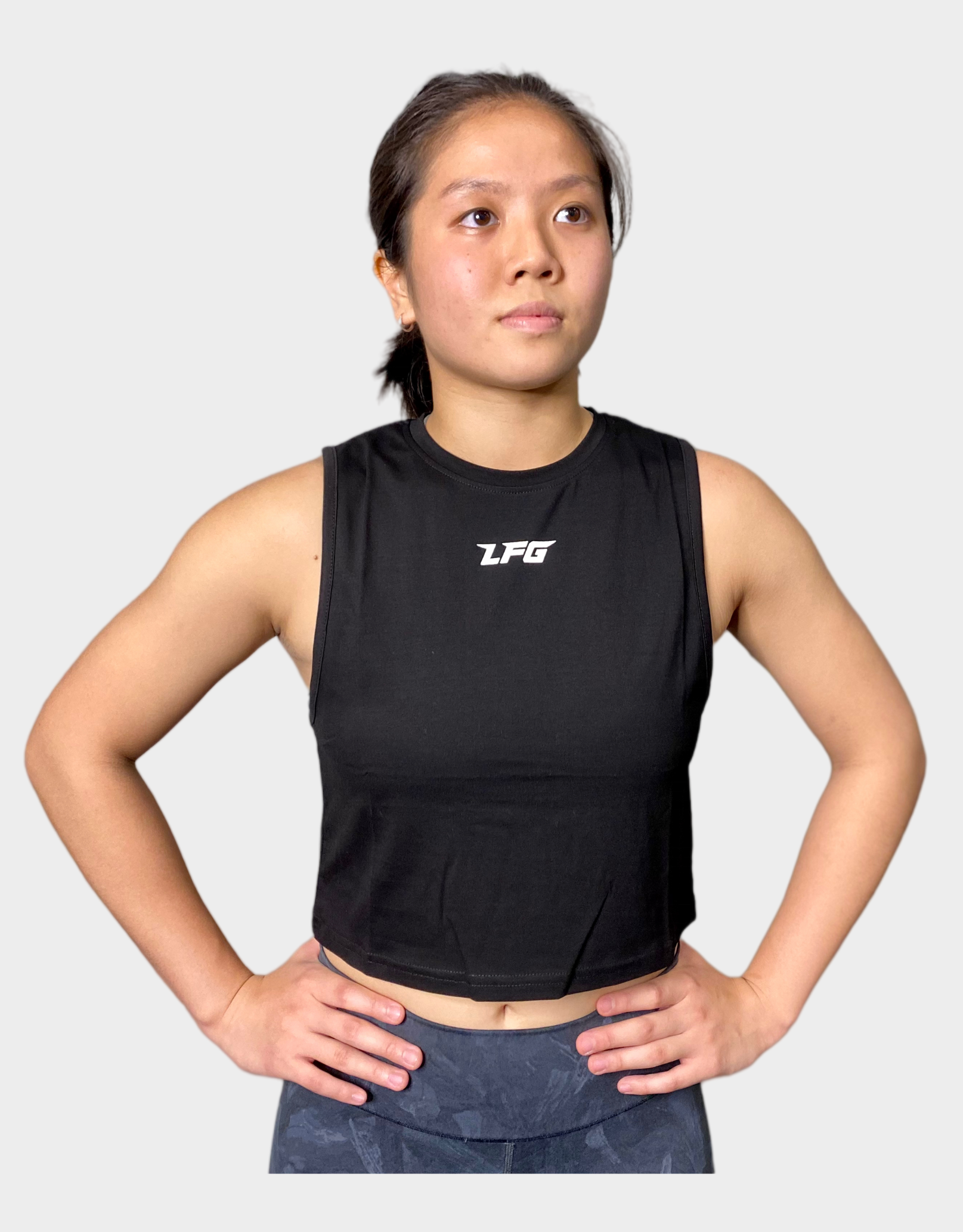 Women's Cropped Muscle Tank